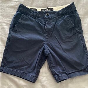 Hollister Blue Flat Front Shorts